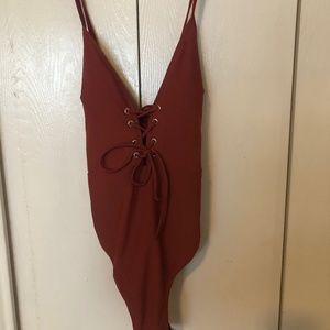 NWT Cupshe lace front swimsuit
